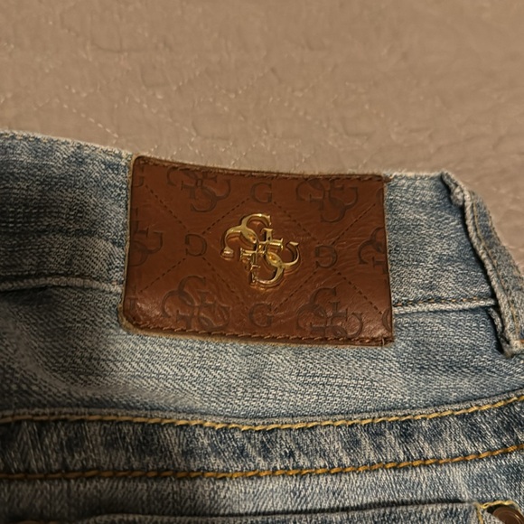 Guess Custom Distressed Ripped Daredevil Bootcut Jeans - Picture 7 of 7
